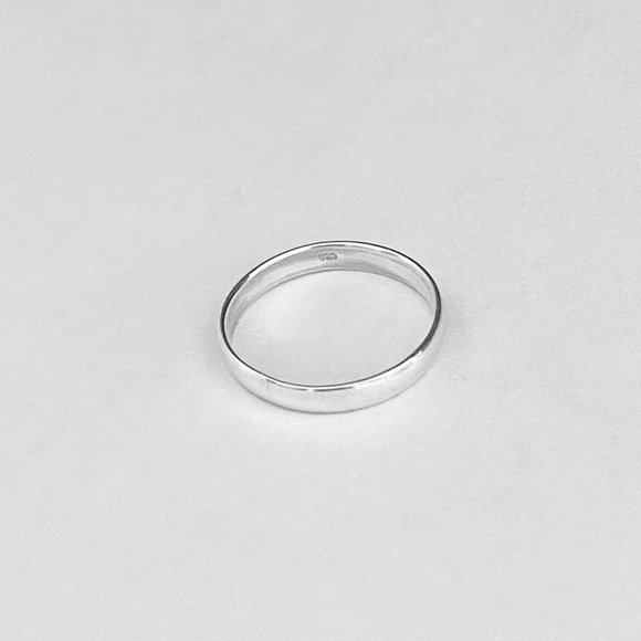 💐TOP SELLER 💐Sterling Silver 3mm Wedding Band, Stackable Rings, Plain Bands - Picture 3 of 8